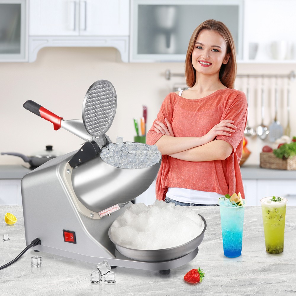 Electric Ice Crusher Shaver Machine Snow Cone Maker Shaved Ice 143 lbs Cool