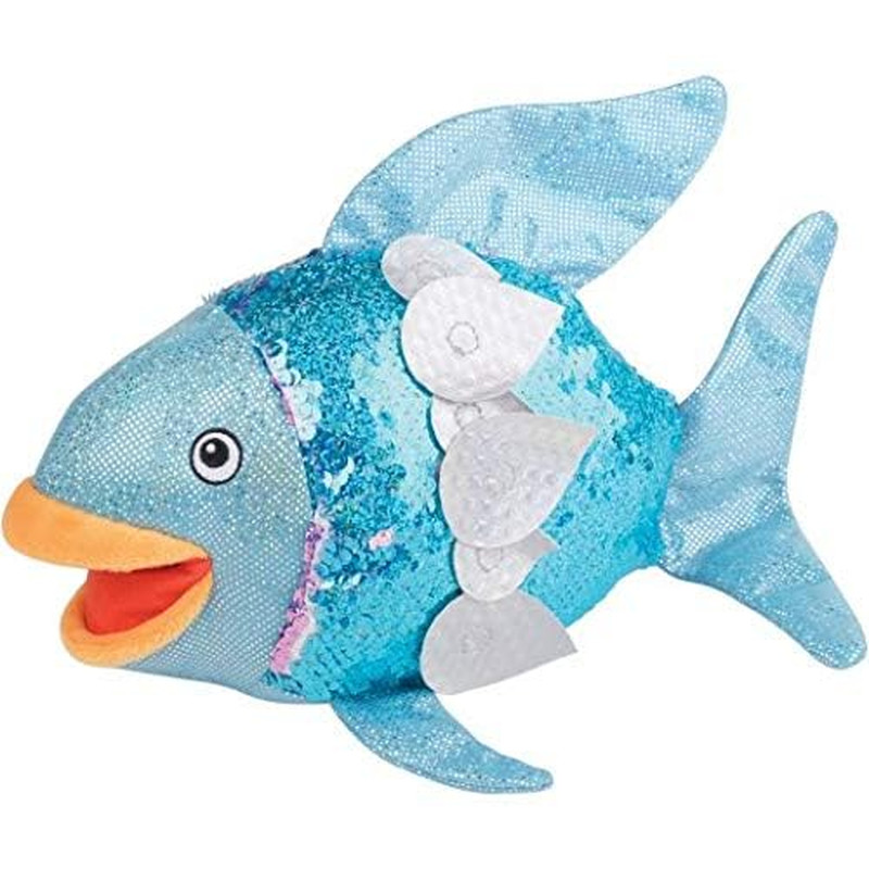 the Rainbow Fish Puppet - Prop Set for Visual Storytelling, 15 Piece Set, Puppet
