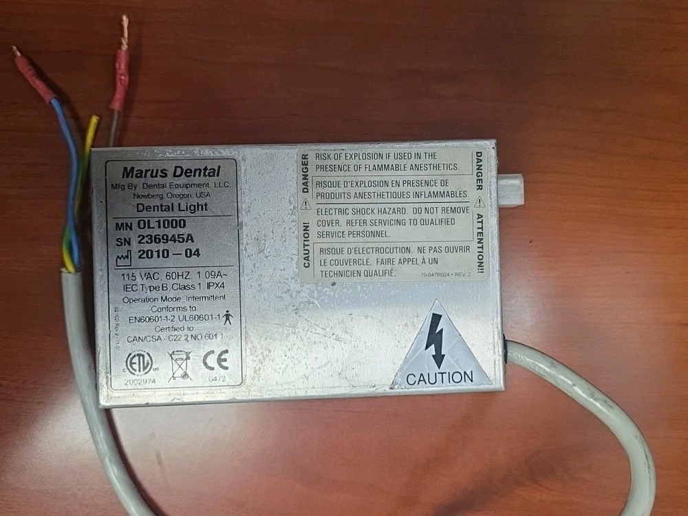 Marus Dental Light Transformer Model: OL1000