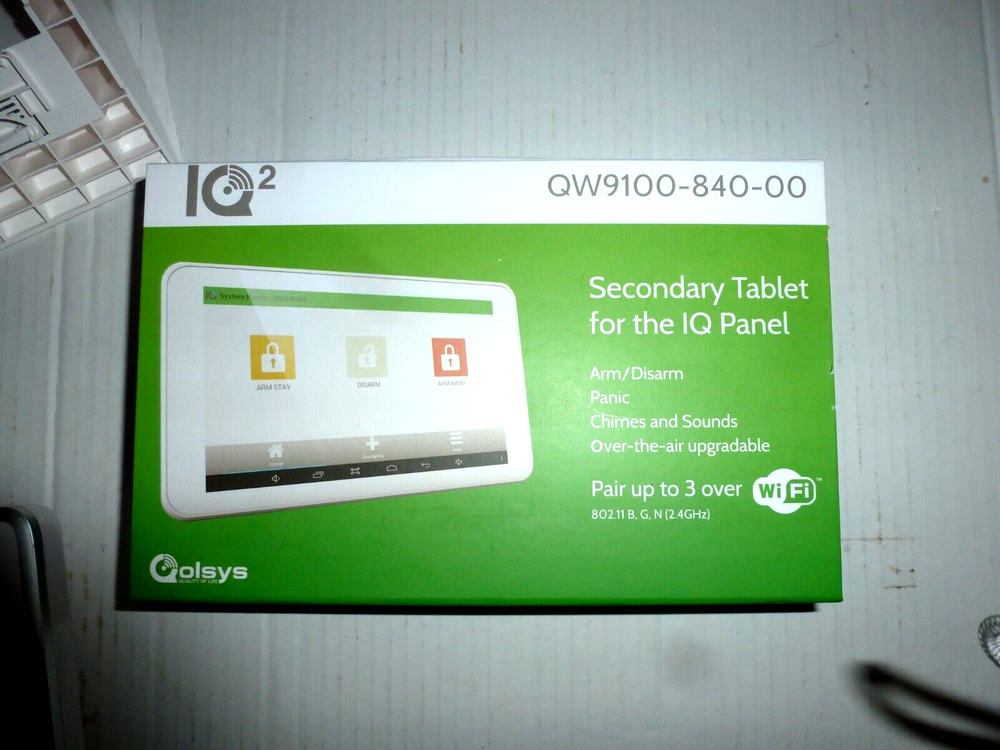 2gig Technologies 2GIG-CNTRL2-345 Home Security Alarm Control Panel & Secondary