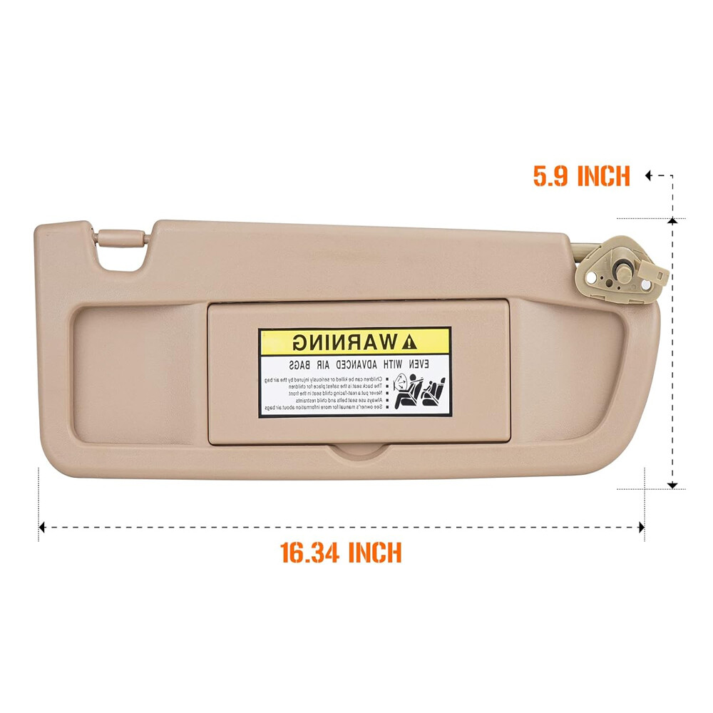 2Pack Beige Sun Visor For 2006-2011 Honda Civic Visors Left & Right Visor Kits