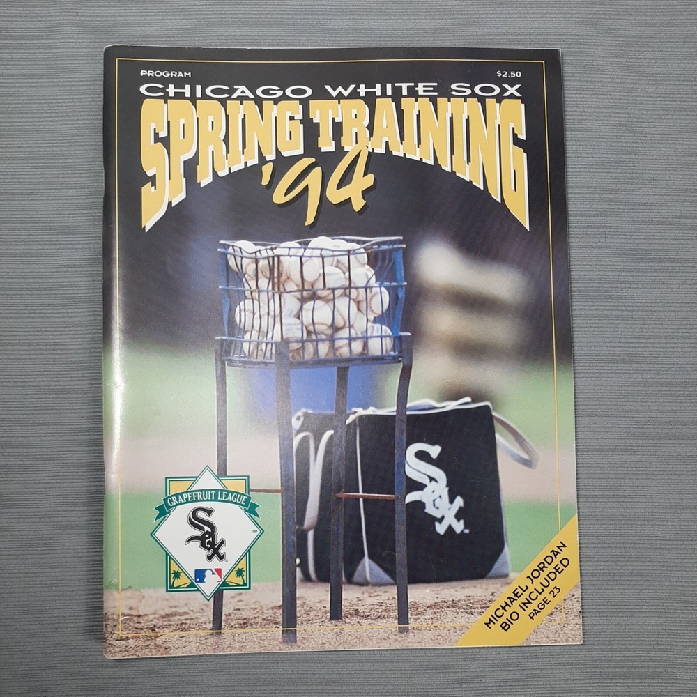 1994 Chicago White Sox Spring Training MLB Baseball Program with Michael Jordan