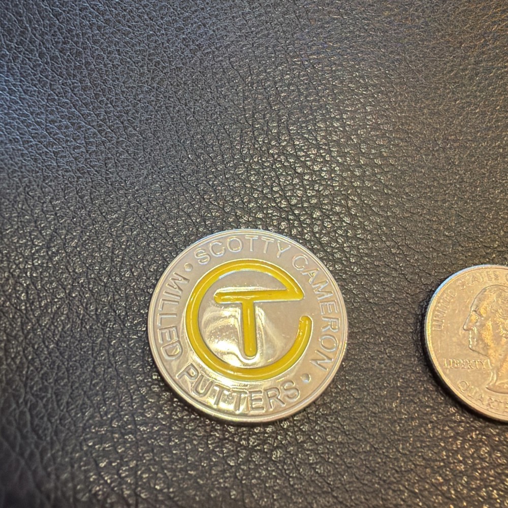 GOLF BALL MARKER - YELLOW CIRCLE T