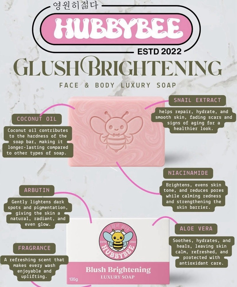 HUBBYBEE Glush Brightening Luxury Soap