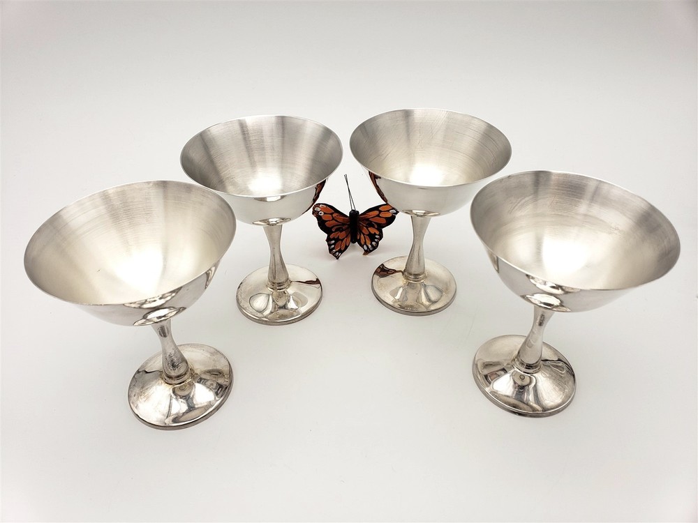 Salem Silver Plate Champagne Cup Set