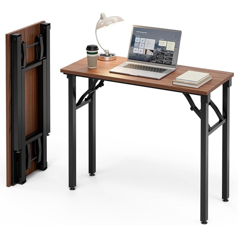 Folding Desk No Tools Assembly Compact Lightweight Workstation Home Office Study