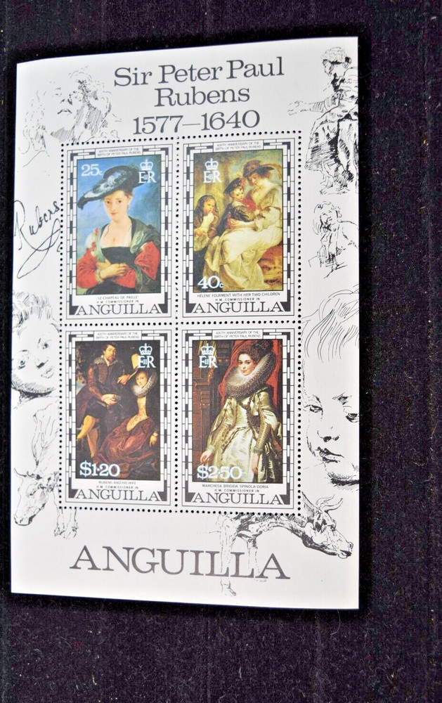 ANGUILLA 1977   RUBENS  M/S  S304a   MNH