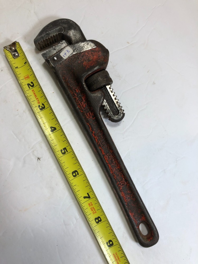 Vintage Rigid 10" Heavy Duty Pipe Wrench