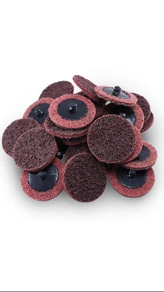 USA MADE  2" Medium Surface Condition Roll Lock Surface Sanding Disc 25 Pieces