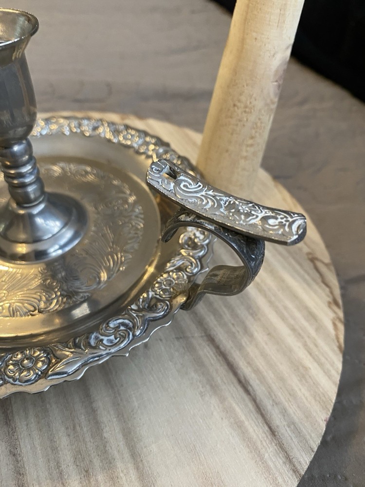 Vintage Silver Plated Candle Holder