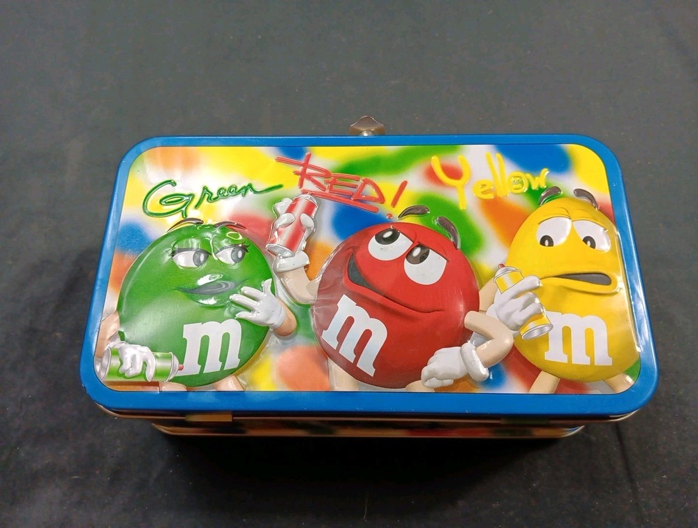 M&M's Tin Lunch Box Multicolored 8in.×4.5in.×3in.