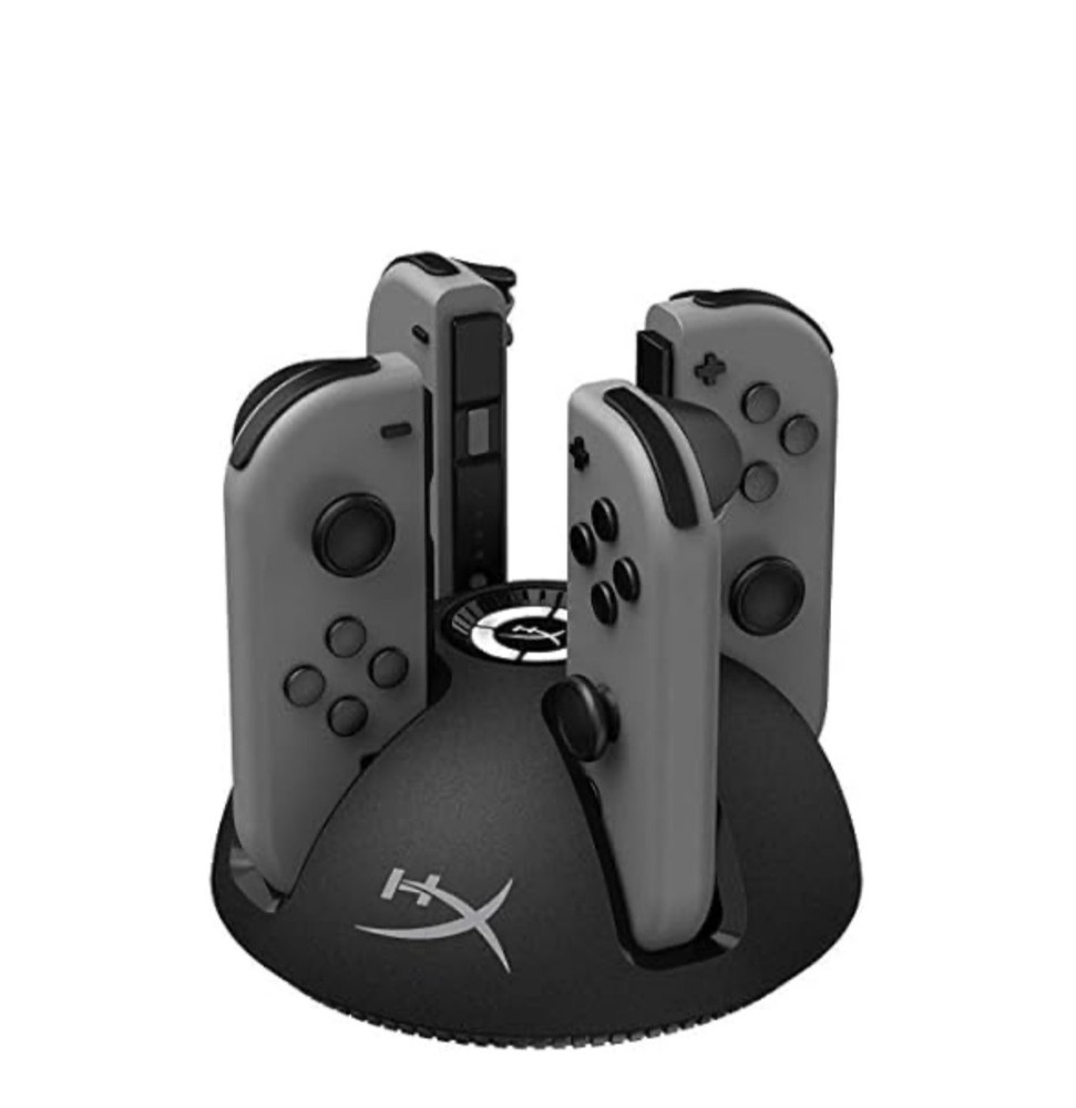 HYPERX CHARGEPLAY QUAD JOY-CON CONTROLLER CHARGER FOR NINTENDO SWITCH - GREY