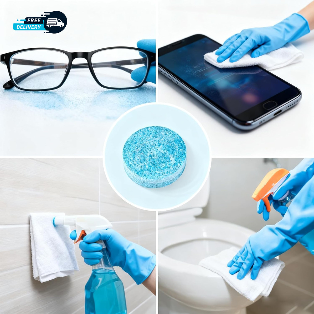 100Pcs Car Windshield Washer Tablets Washer Fluid Tablets Glass Cleaner