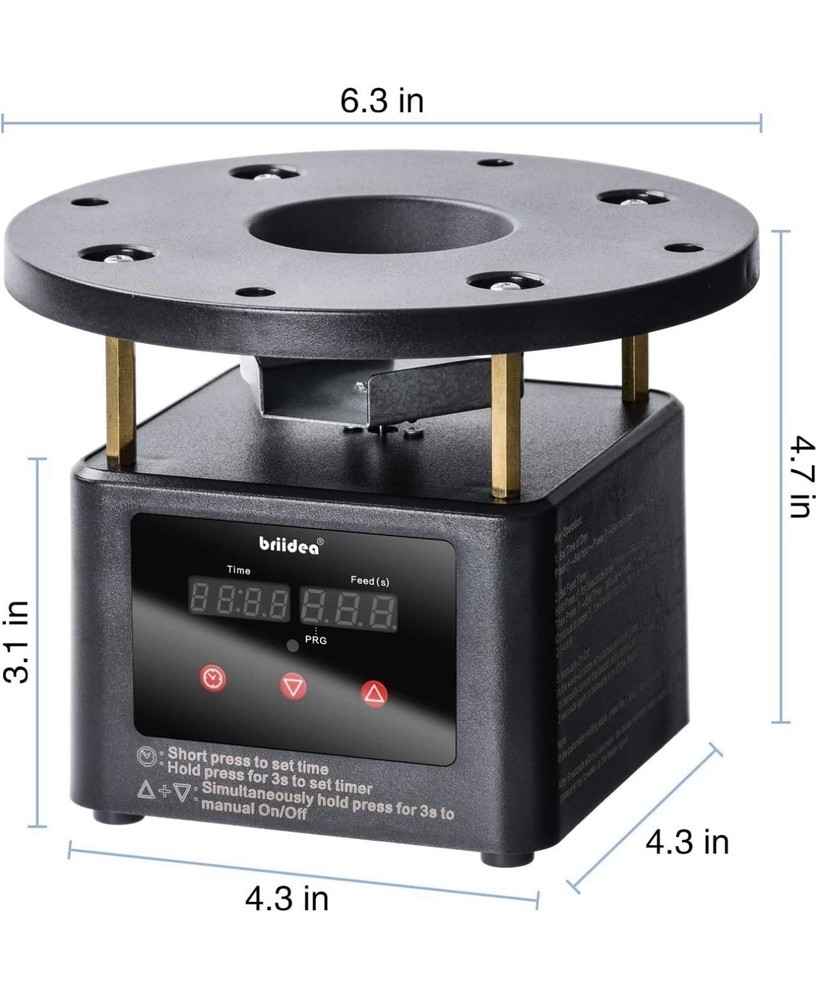 Deer Feeder Timer Kit Digital Programmable Motor Spin Plate Hunting Feeder