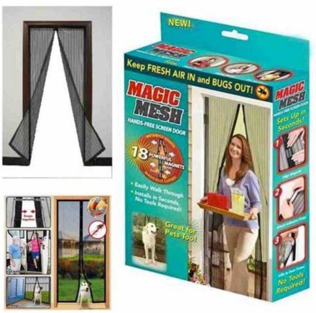 Magic Mesh Hands-Free Screen Door