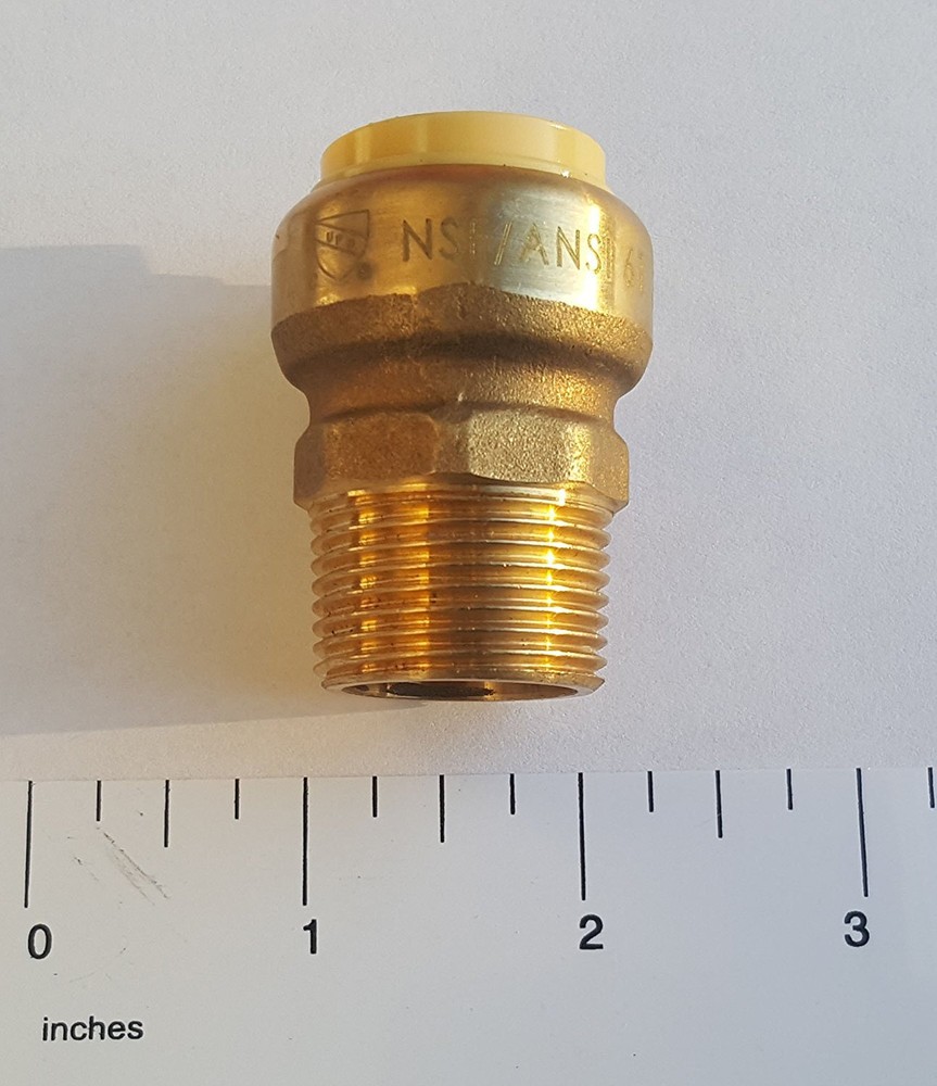 20 PIECES 3/4" PUSH FIT X 3/4"MNPT MALE THREADED ADAPTER