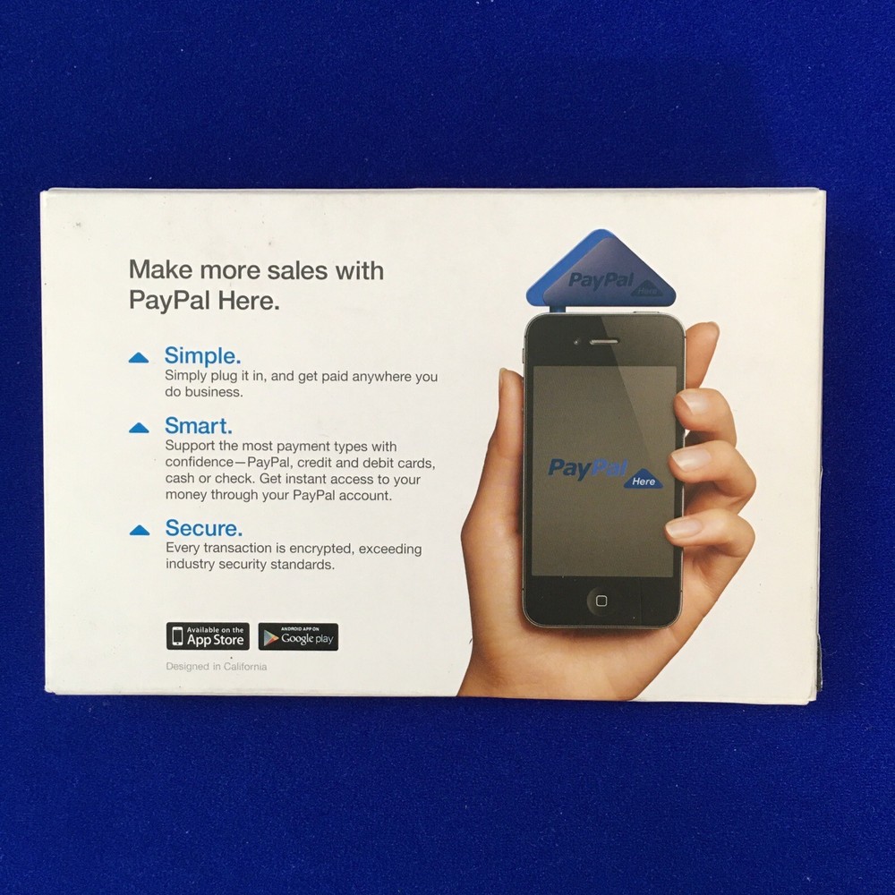 PayPal Here Card Swipe Reader Aux 3.5mm for phone tablet android iphone