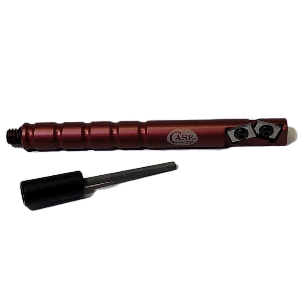 Case Tactical Sharpening Rod Knife Sharpener - Red / Black, #50302