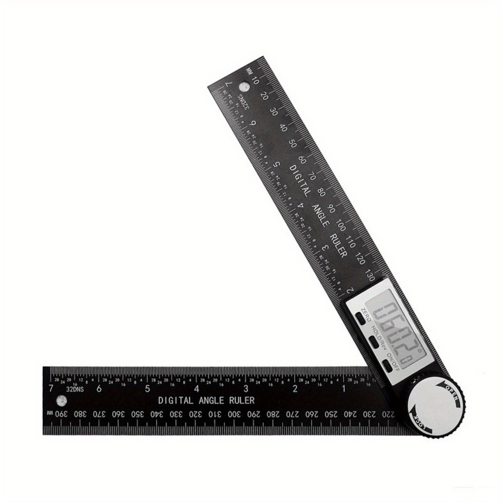 Digital Angle Finder Protractor (8 In/200 mm) Measuring Ruler with LCD Display