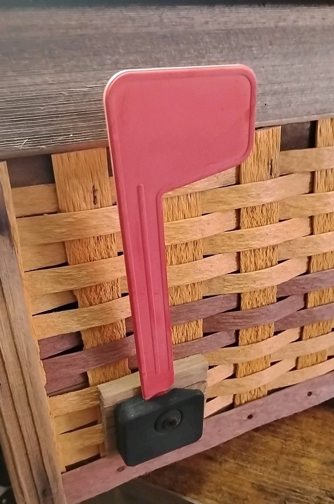 Huge Longaberger Basket Type Weave Mailbox Wicker Mail Box