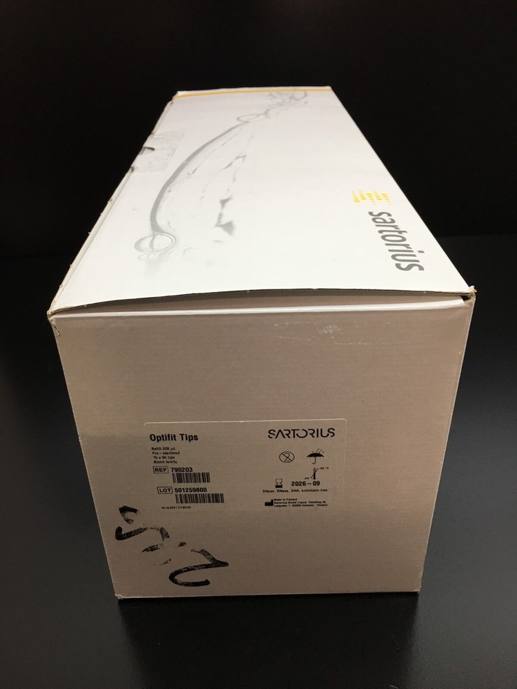 Sartorius REF 790203 Optifit Pipette Tips Refill 200µL 96-Tip Sterile