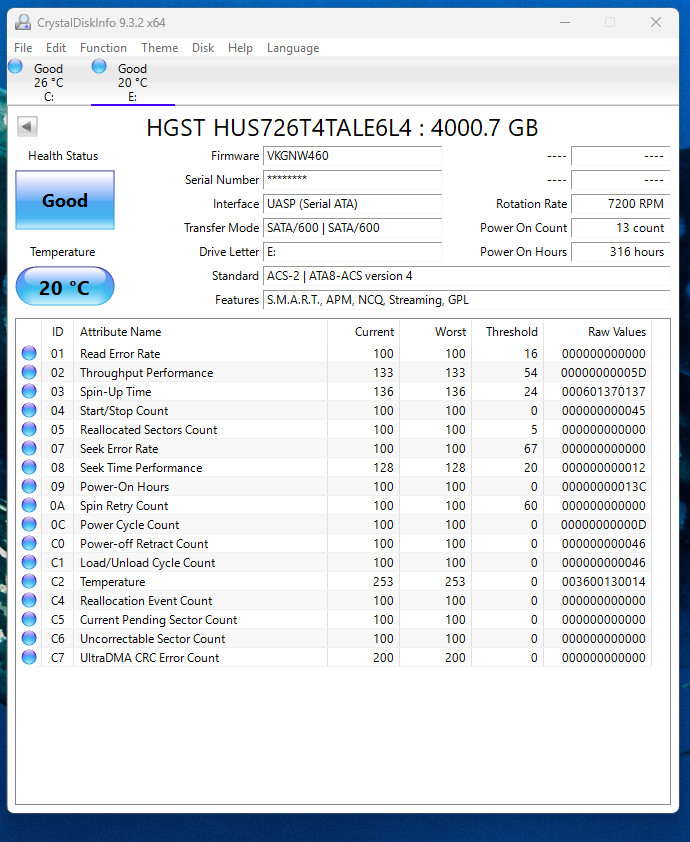 G-Technology G-Drive 4TB Desktop External HDD HUS726T4TALE6L4