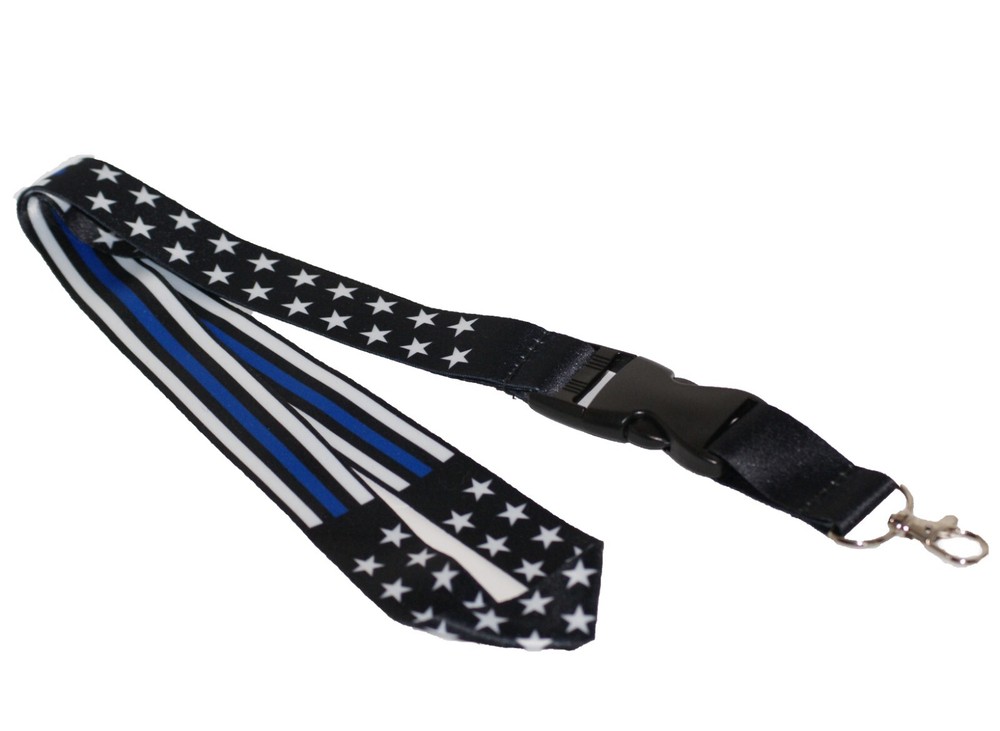 2 Police Lanyards (stars and stripes) (2 PACK)