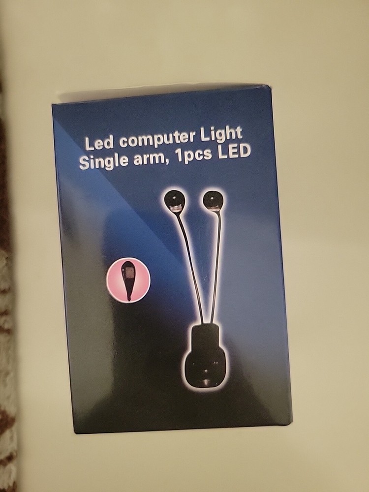 LED BOOK LIGHT 2 ARMS, 4 PCS LED