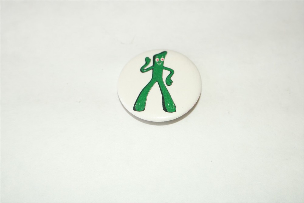 GUMBY WAVING - Advertising Pinback Button 1 1/2"