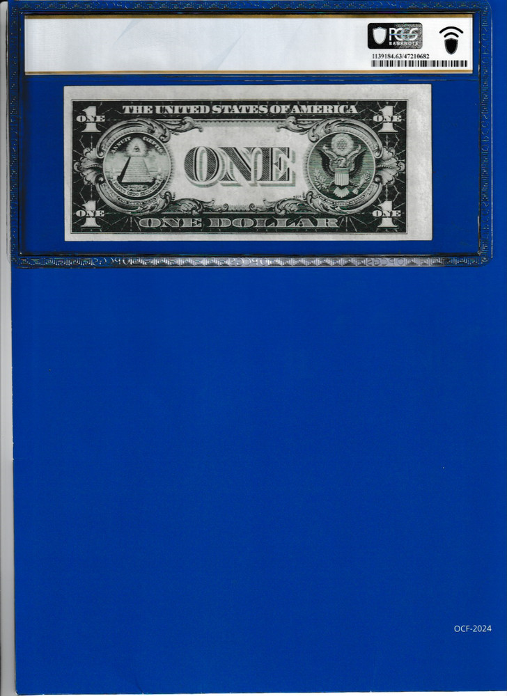 ERROR NOTE 1935 B $1 SILVER CERTIFICATE Serial Numbers H 64466832 D PCGS