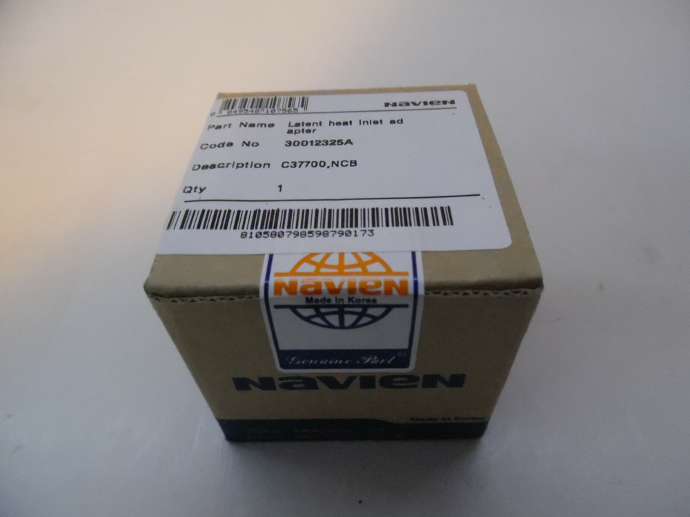 NEW NAVIEN SEALED LATENT HEAT INLET ADAPTER 30012325A C37700, NCB