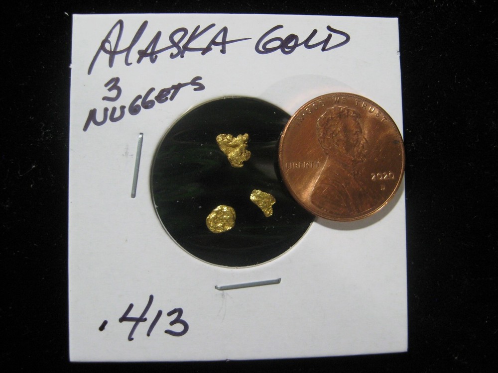 ALASKA GOLD 3 NUGGETS  .413 GRAM