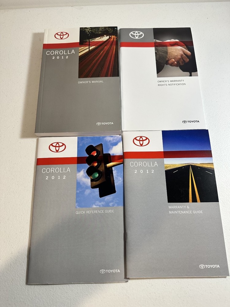 2012 Toyota Corolla Owner's Manual Set