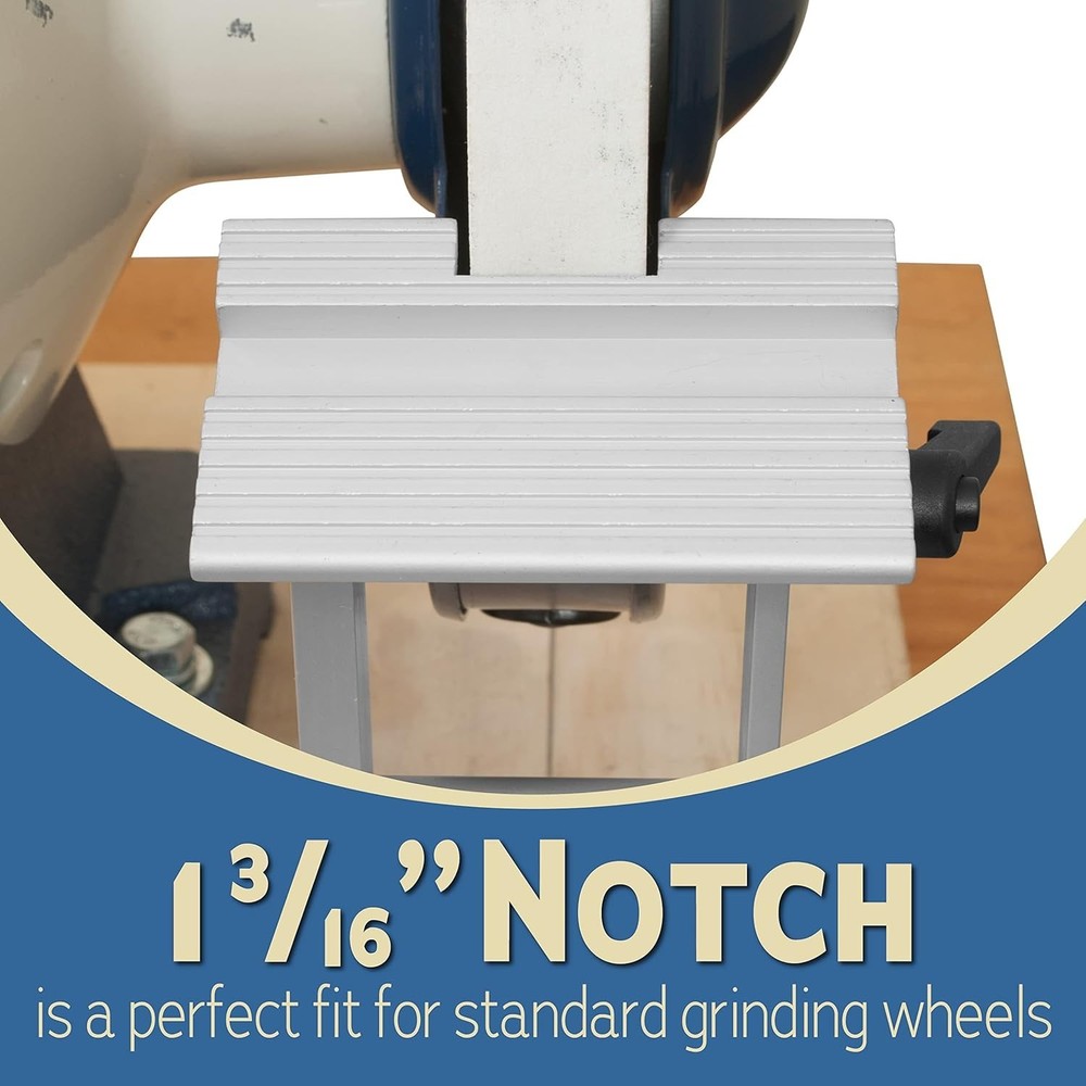 Aluminum Tool Rest Jig for Efficient Sharpening on Bench Grinders & Sanders