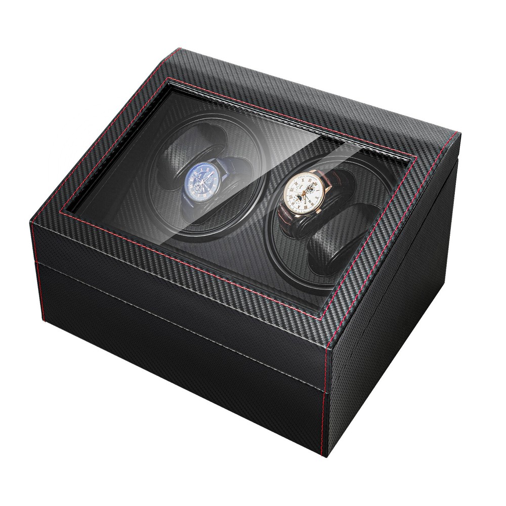 Automatic Rotation Watch Winder Box 4+6 Self Winding Display Box Storage Case