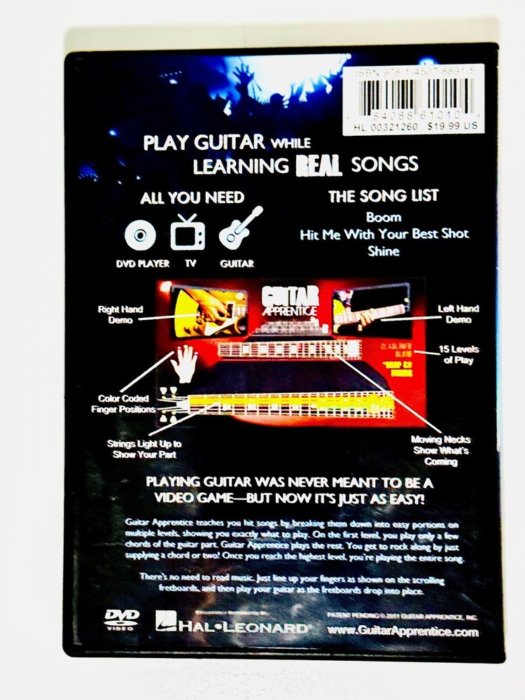 Guitar Apprentice - Rock Hits - 3 DVDs