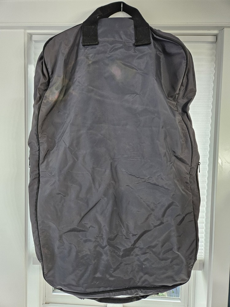 Vtg Lands' End Lighthouse Grey Foldable Garment Bag USA Luggage