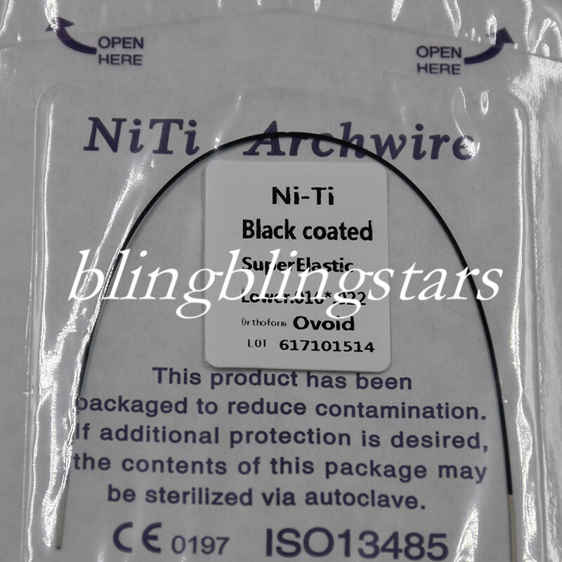 Dental Orthodontic Niti Color Rectangular Arch Wire Supper Elastic Teeth Wire