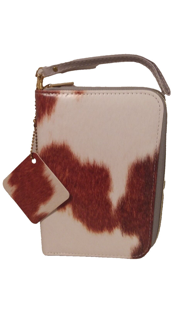Bella Bug Leatherette Clutch with Removable Journal - Cowhide