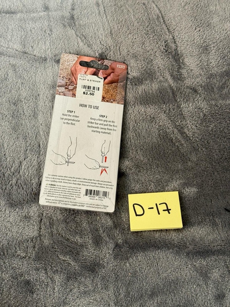 Firestarter flint and striker new in package