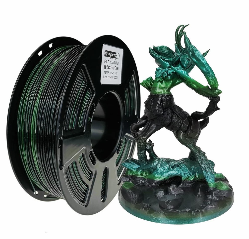 Color Changing Galaxy Starly Green Black PLA