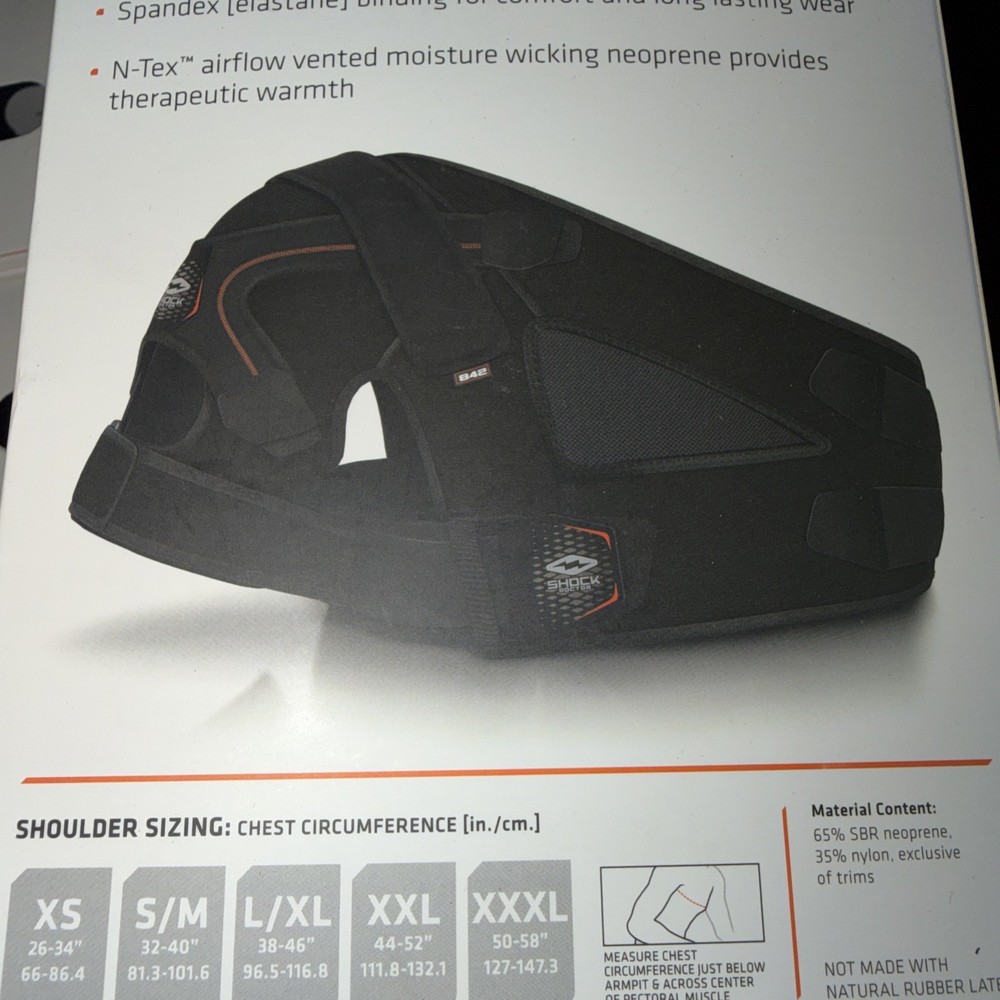 Shock Doctor level 3 Ultra Shoulder Support/ Stability Support size S/M 32”-40”