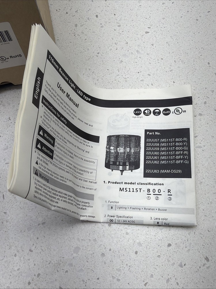 Menics, 22UU60 , Beacon Light Signal Flashing