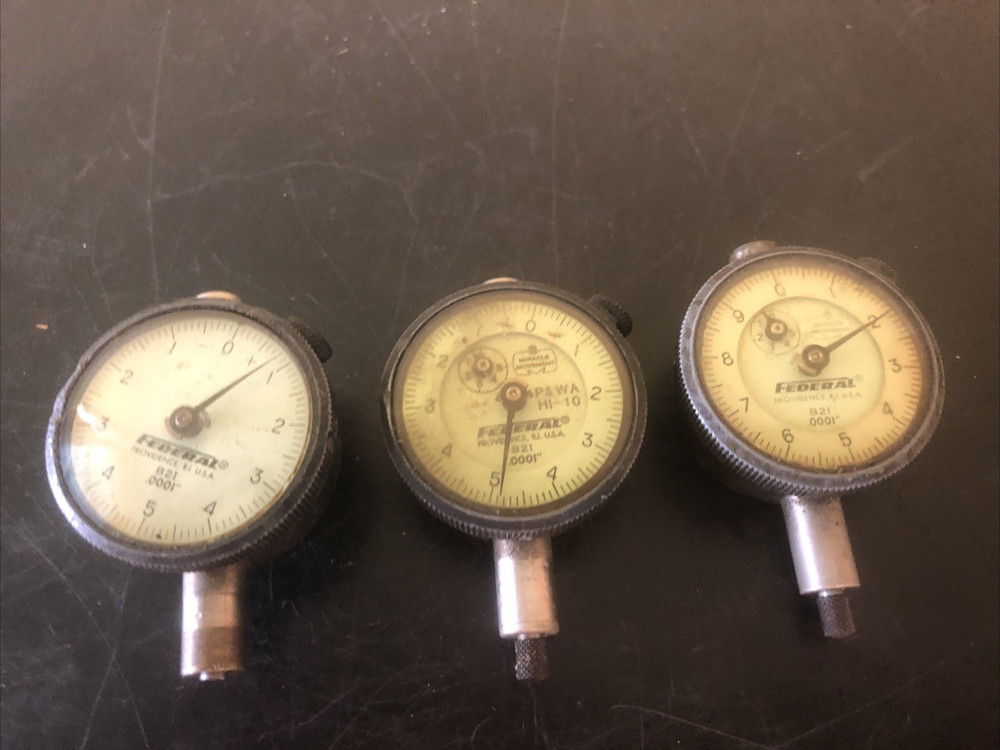3 Federal Dial Indicators B21 .0001"
