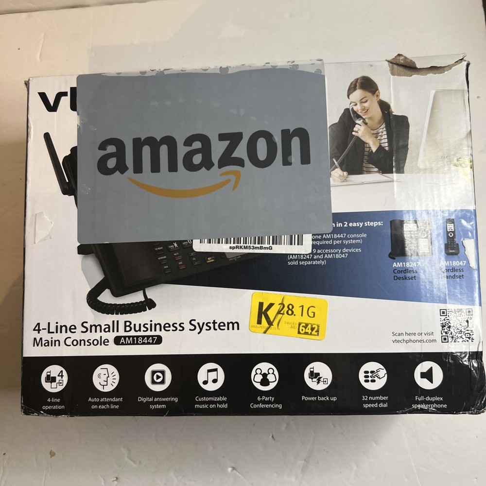 VTech AM18447 Business Office Phone System Main Console