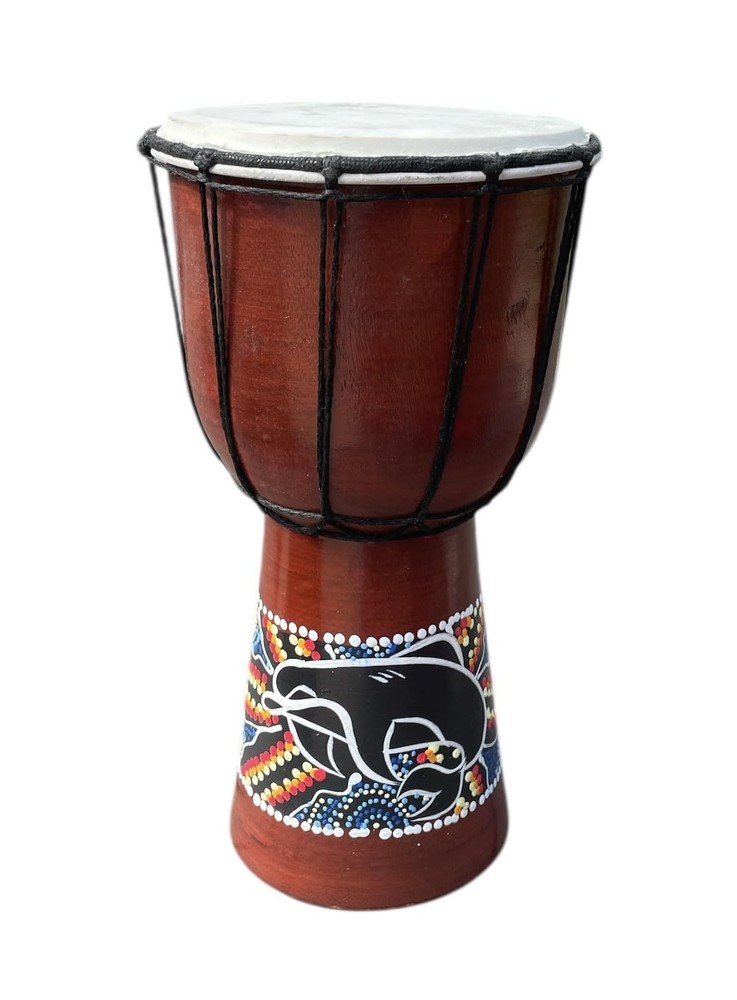 JIVE Djembe Drum – 12 African Bongo Congo Hand Drum - Solid Wood Percussion I...