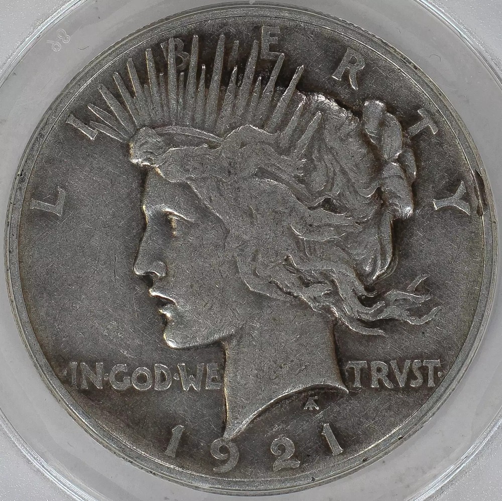 1921 Peace Silver Dollar ANACS MS-64+