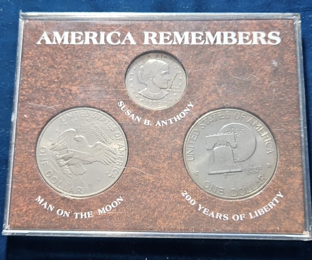 Eisenhower & Susan B. Anthony Commemorative 3 Coin Set ( US.#75 )