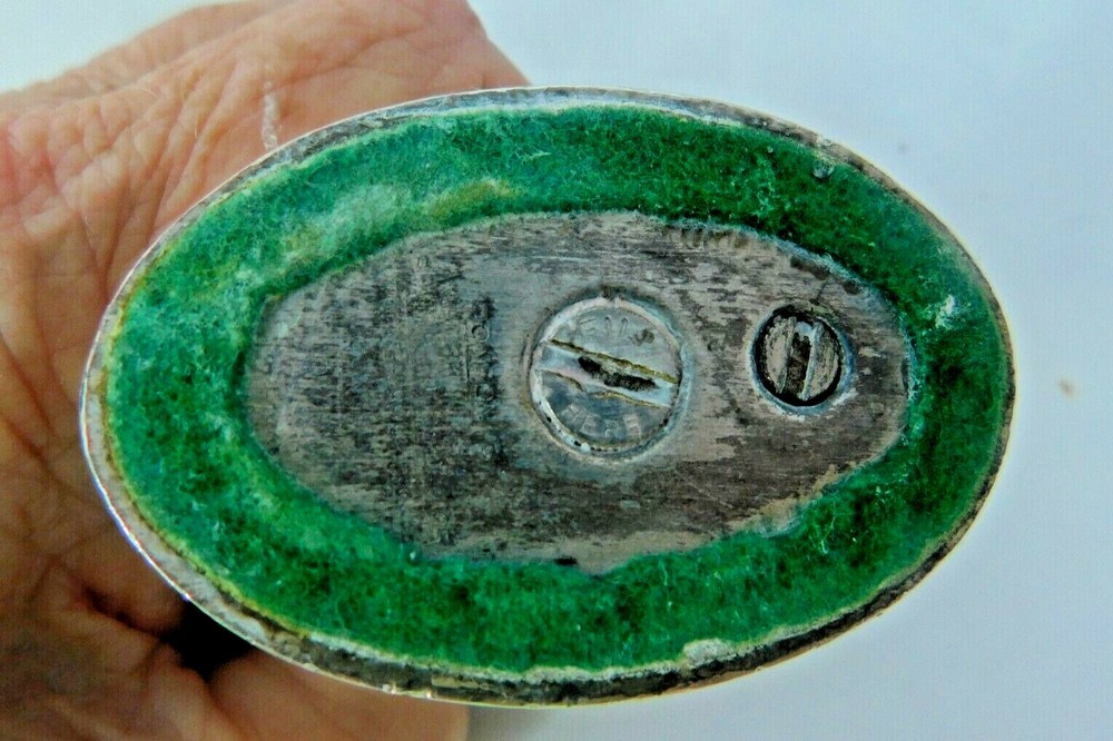 Vintage Ronson CROWN Silverplate Table or Desk Lighter - Working Condition