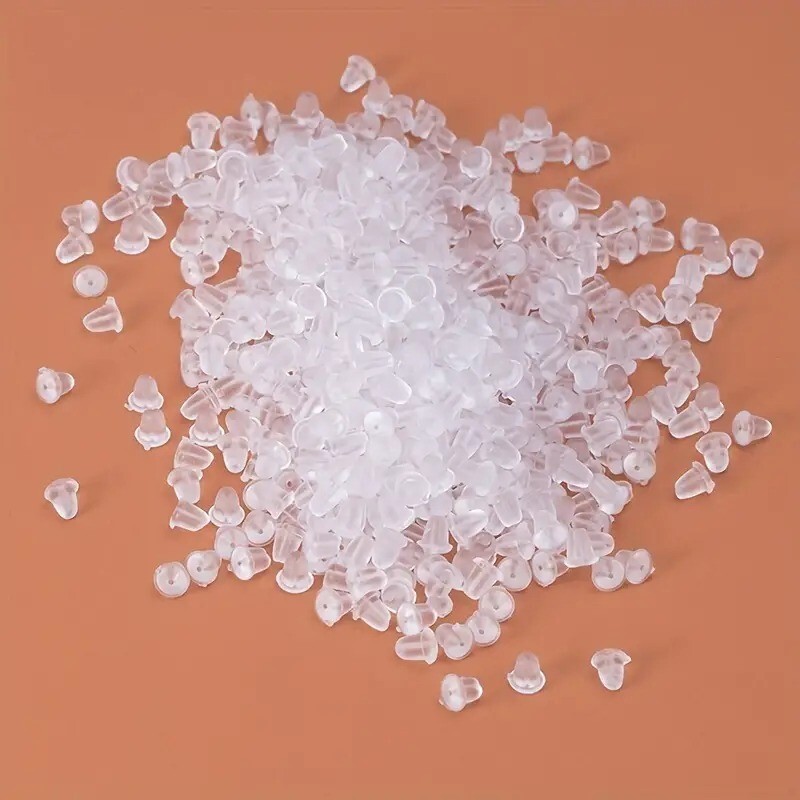 10pcs silicone rubber earring back stoppers for secure earring lock accessories